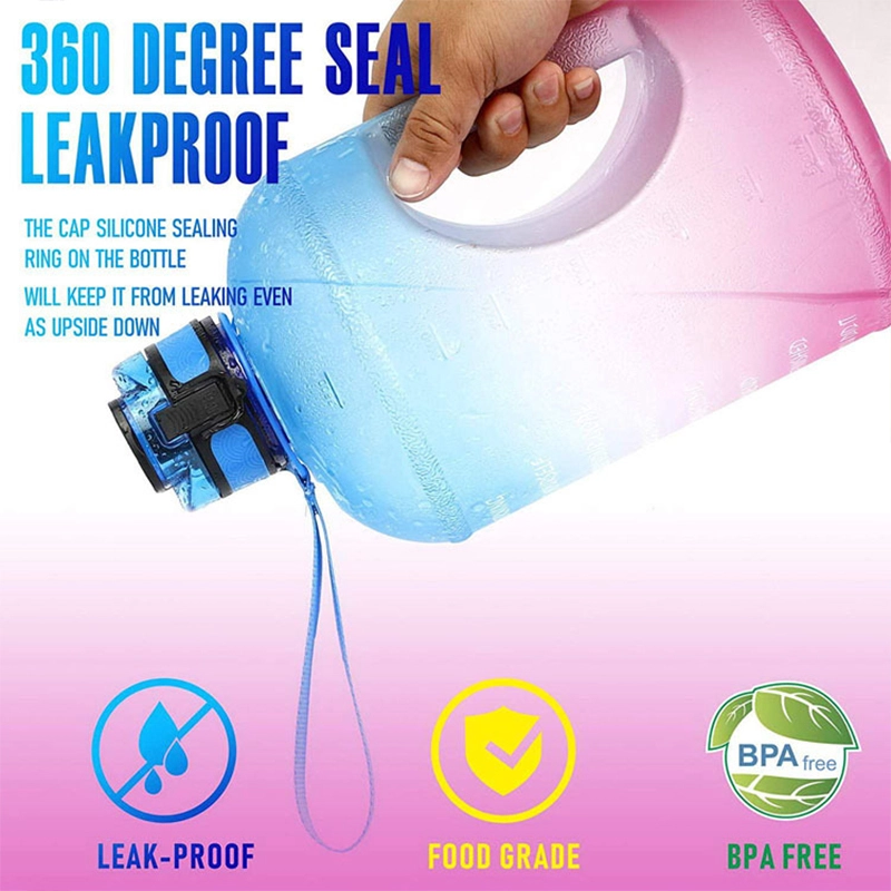 1 Gallon Water Bottle 128 Oz Water Bottle With Straw And Times To Drink